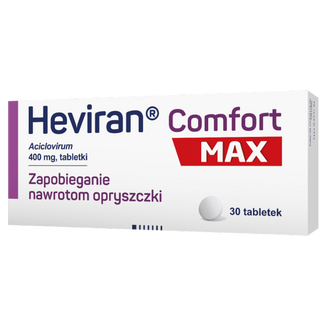 Heviran Comfort Max 400 mg, 30 tabletek  - zdjęcie produktu
