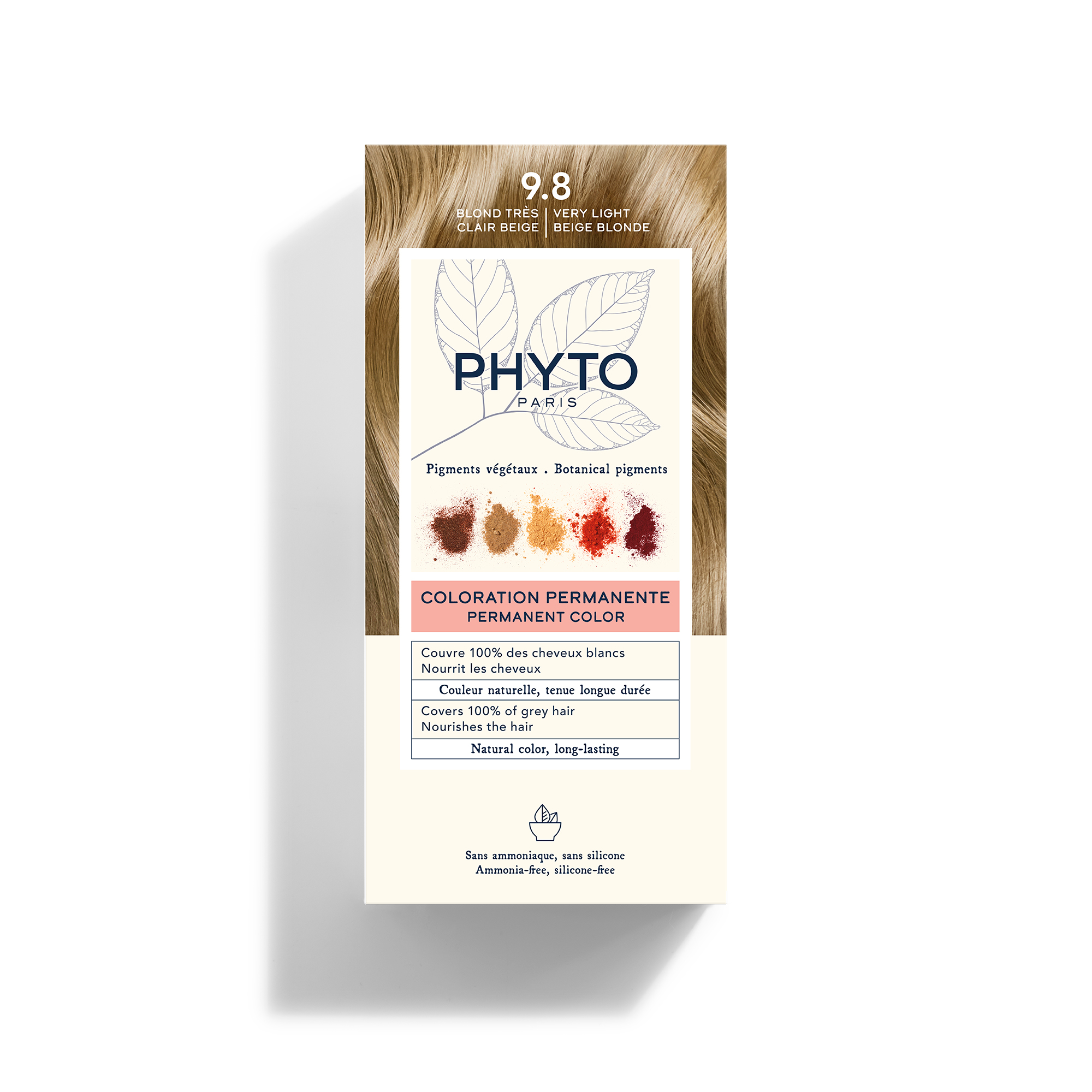 Phyto Phytocolor 9.8, Farbe färbend für das Haar, sehr hell beige blond