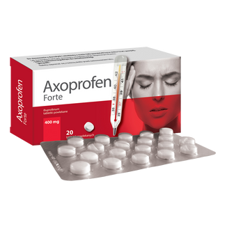 Axoprofen Forte 400 mg, 20 tabletek powlekanych KRÓTKA DATA - zdjęcie produktu