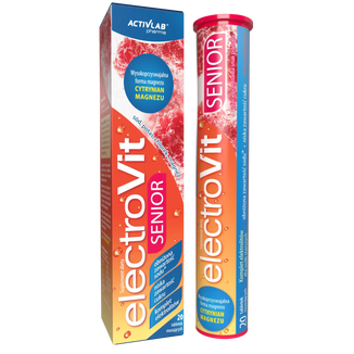 ActivLab Pharma Electrovit Senior, smak malinowy, 20 tabletek musujących USZKODZONE OPAKOWANIE - zdjęcie produktu