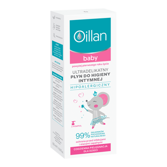 Oillan Baby, ultradelikatny płyn do higieny intymnej, powyżej 1 roku, 200 ml - zdjęcie produktu