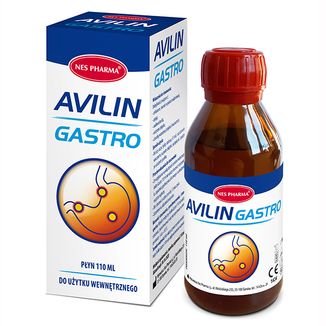 AVILIN Gastro, płyn, do użytku wewnętrznego, 110 ml USZKODZONE OPAKOWANIE - zdjęcie produktu