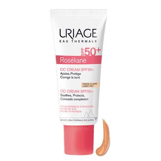 Uriage Roseliane, krem CC do skóry naczynkowej, odcień jasny, SPF 50+, 40 ml - zdjęcie produktu
