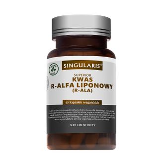 Singularis Superior Kwas R-Alfa Liponowy R-ALA, 60 kapsułek wegańskich - zdjęcie produktu