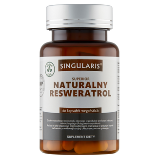 Singularis Superior Naturalny Resweratrol, 60 kapsułek wegańskich - zdjęcie produktu