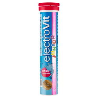 Activlab Pharma ElectroVit Junior, powyżej 3 lat, smak truskawkowy, 20 tabletek musujących - zdjęcie produktu