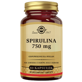 Solgar Spirulina 750 mg, 80 kapsułek Solgar Spirulina 750 mg, 80 kapsułek - miniaturka zdjęcia produktu