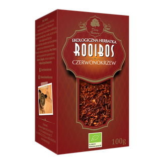 Dary Natury Rooibos Czerwonokrzew, herbatka ekologiczna, 100 g USZKODZONE OPAKOWANIE - zdjęcie produktu