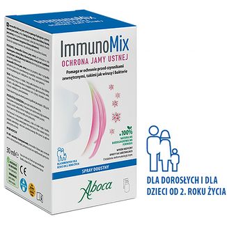 ImmunoMix Ochrona Jamy Ustnej, spray doustny dla dorosłych i dzieci od 2 lat, 30 ml - zdjęcie produktu
