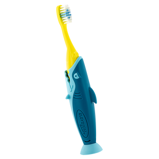 Elgydium Pocket Kids Shark, szczoteczka do zębów dla dzieci, podróżna, 2-6 lat, 1 sztuka - zdjęcie produktu