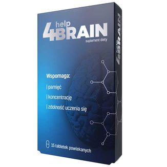 Help4Brain, 15 tabletek powlekanych - zdjęcie produktu