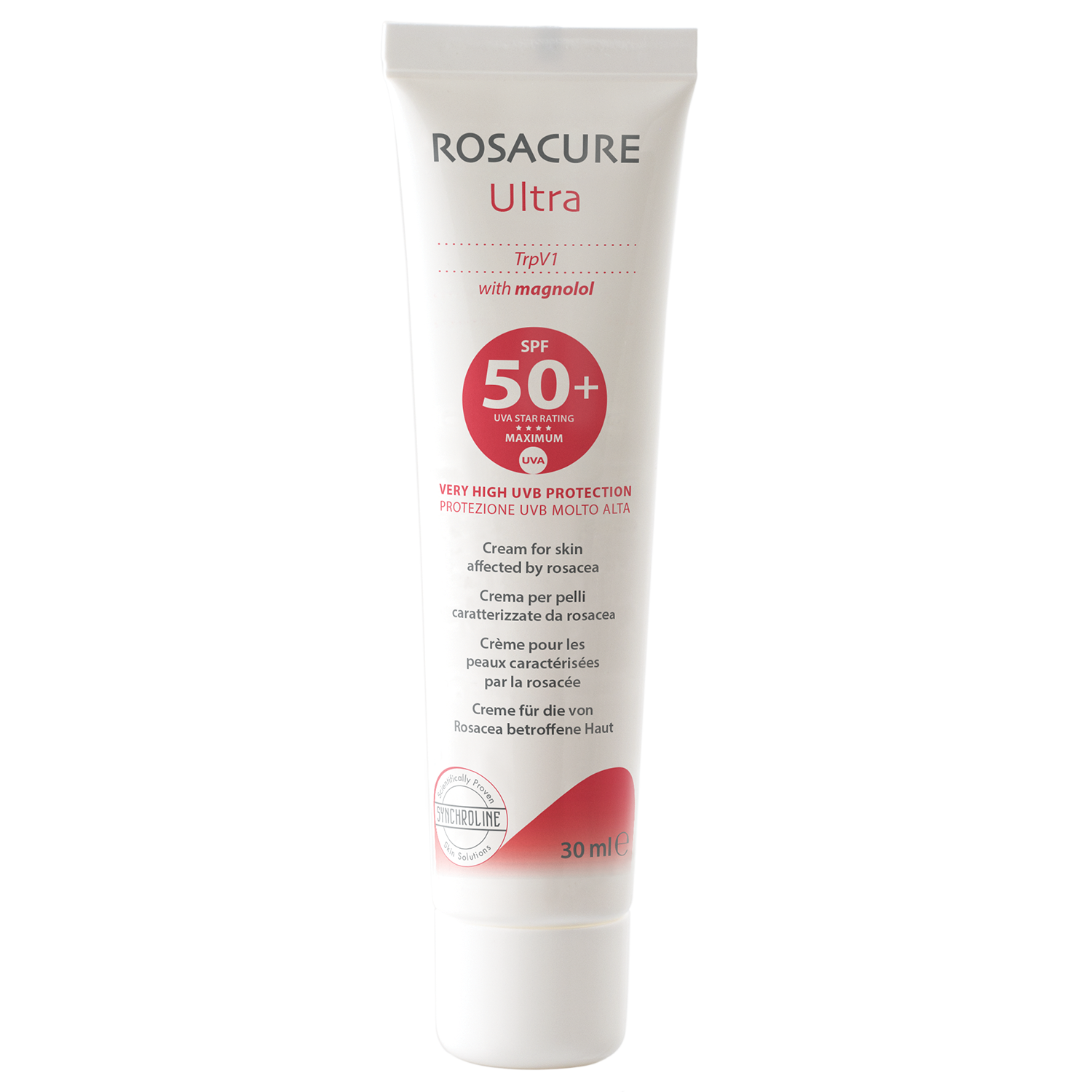 Synchroline Synchroline Rosacure Ultra, krem do twarzy z filtrem ochronnym SPF 50+, 30 ml