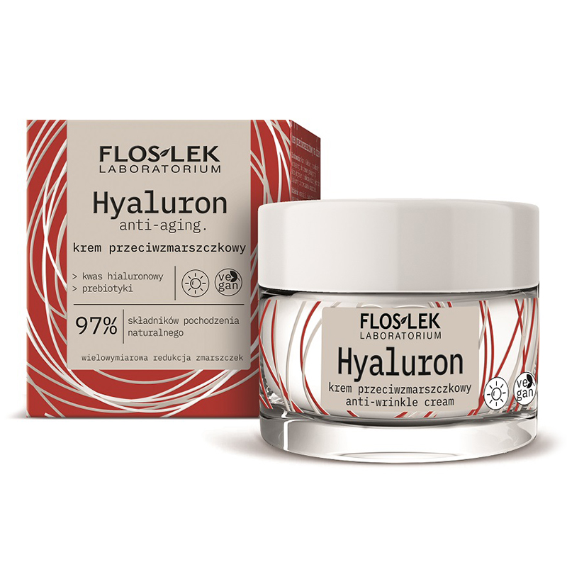 Flos-Lek Floslek Laboratorium Hyaluron, Anti-Falten-Creme anti-aging, für den Tag, 50 ml