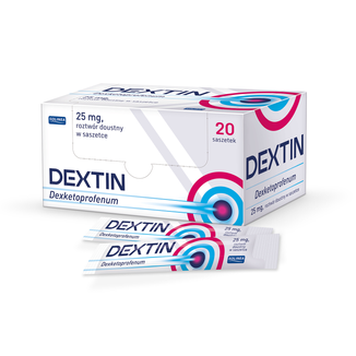 Dextin 25 mg, roztwór doustny, 10 ml x 20 saszetek - zdjęcie produktu