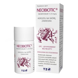 Neobiotic 11,72 mg/g, zawiesina, aerozol na skórę, 16 g - zdjęcie produktu
