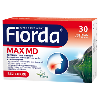 Fiorda Max MD, 30 pastylek do ssania - zdjęcie produktu