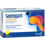 Septogard 3 mg, smak cytrynowy, 20 pastylek twardych - miniaturka zdjęcia produktu