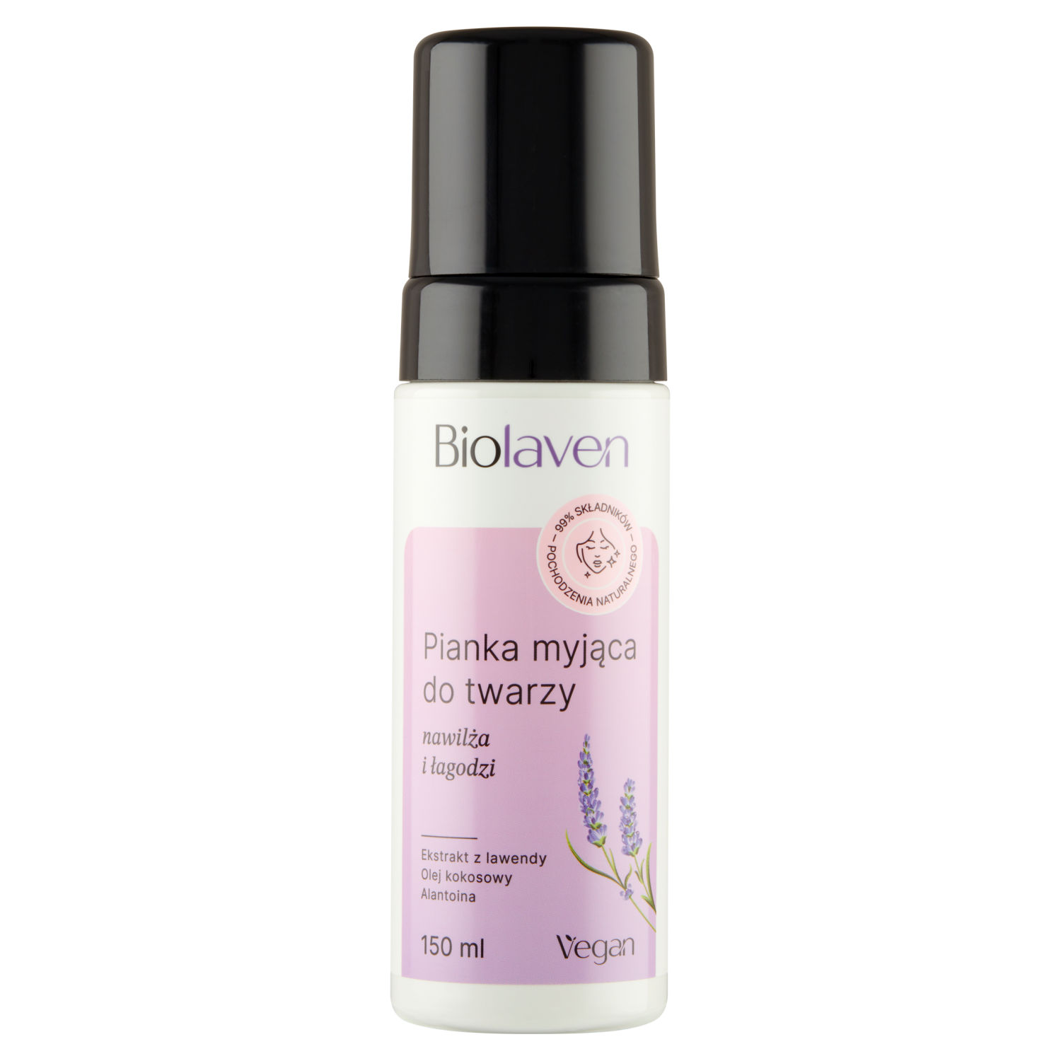 Biolaven Biolaven, pianka myjąca do twarzy, 150 ml