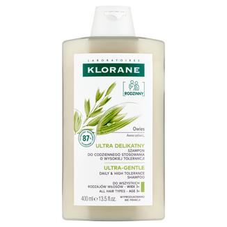 Klorane, szampon do codziennego stosowania o wysokiej tolerancji, 400 ml - zdjęcie produktu