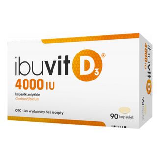 Ibuvit D3 4000 IU, 90 kapsułek USZKODZONE OPAKOWANIE - zdjęcie produktu