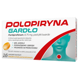Polopiryna Gardło 8,75 mg, smak pomarańczowy, 16 pastylek do ssania KRÓTKA DATA - miniaturka zdjęcia produktu
