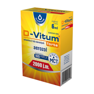 D-Vitum Forte 2000 j.m., aerozol, 6 ml - zdjęcie produktu
