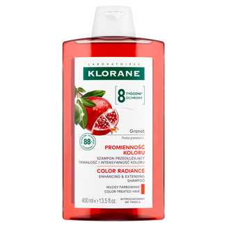 Klorane, szampon na bazie wyciągu z granatu, do włosów farbowanych, 400 ml - zdjęcie produktu