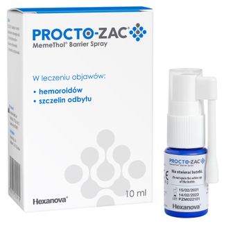 Procto-Zac MemeThol Barrier Spray, 10 ml - zdjęcie produktu