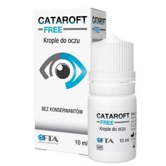 Cataroft Free, nawilżające krople do oczu, 10 ml - zdjęcie produktu