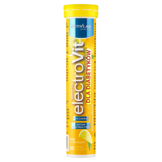 Activlab Pharma ElectroVit dla diabetyków, smak cytrynowy, 20 tabletek musujących - zdjęcie produktu