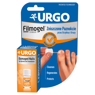 Urgo Filmogel Zniszczone paznokcie przez grzybicę i urazy, plaster w płynie 3,3 ml - zdjęcie produktu
