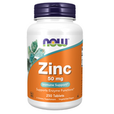 Now Foods Zinc 50 mg, glukonian cynku, 250 kapsułek wegańskich - miniaturka zdjęcia produktu