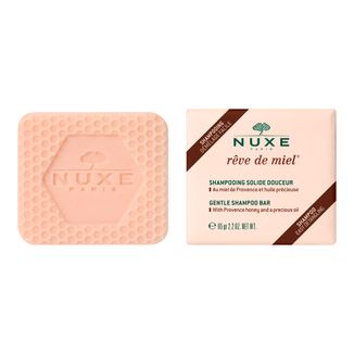 Nuxe Reve de Miel, delikatny szampon do włosów w kostce z miodem, 65 g - zdjęcie produktu