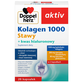 Doppelherz aktiv Kolagen 1000 Stawy, 20 kapsułek - zdjęcie produktu