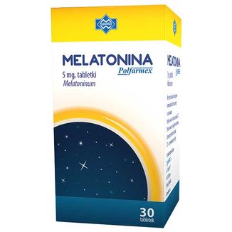 Melatonina Polfarmex 5 mg, 30 tabletek USZKODZONE OPAKOWANIE Melatonina Polfarmex 5 mg, 30 tabletek USZKODZONE OPAKOWANIE - zdjęcie produktu