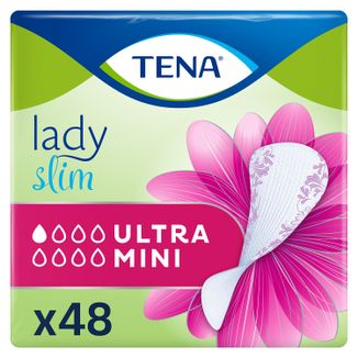 Tena Lady Slim, wkładki urologiczne, Ultra Mini, 48 sztuk USZKODZONE OPAKOWANIE - zdjęcie produktu