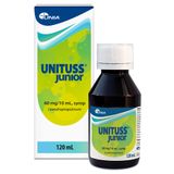 Unituss Junior 60 mg/ 10 ml, syrop, 120 ml Unituss Junior 60 mg/ 10 ml, syrop, 120 ml - miniaturka zdjęcia produktu