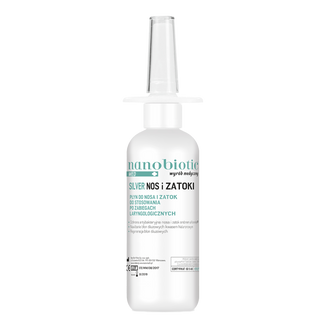 Nanobiotic Med Silver Nos i Zatoki, ochrona przed infekcjami, spray, 30 ml - zdjęcie produktu