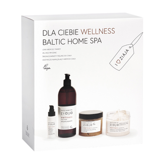 Zestaw Ziaja Baltic Home Spa Wellness, lekki krem do twarzy, 50 ml + żel pod prysznic, 500 ml + krem do ciała, 300 ml + peeling do ciała, 300 ml USZKODZONE OPAKOWANIE - zdjęcie produktu