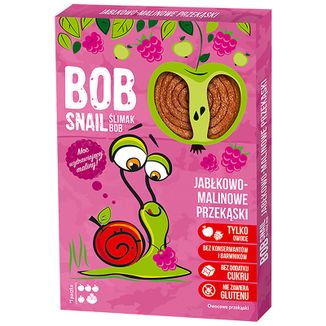 Bob Snail Roll Przekąska owocowa, jabłko, malina, 60 g - zdjęcie produktu