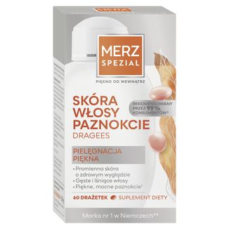 Merz Spezial Dragees, 60 drażetek USZKODZONE OPAKOWANIE - zdjęcie produktu