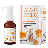 Vitadiet Akavit Witamina D3 1000 IU, krople, 29,4 ml - miniaturka zdjęcia produktu