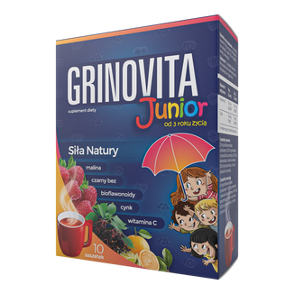 Grinovita Junior, dla dzieci od 3 lat, 10 saszetek - zdjęcie produktu