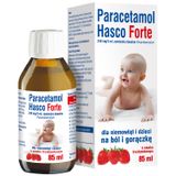 Paracetamol Hasco Forte 240 mg/ 5 ml, zawiesina doustna dla niemowląt i dzieci od urodzenia, smak truskawkowy, 85 ml USZKODZONE OPAKOWANIE - miniaturka zdjęcia produktu