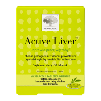 New Nordic Active Liver, 30 tabletek - zdjęcie produktu