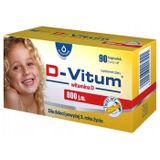 D-Vitum 800 j.m., witamina D dla dzieci powyżej 3. roku życia, 90 kapsułek twist-off - miniaturka zdjęcia produktu