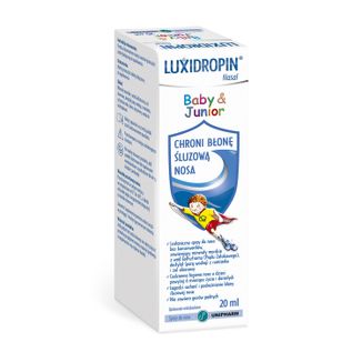 Luxidropin Nasal Baby & Junior, izotoniczny spray do nosa, po 6 miesiącu życia, 20 ml  - zdjęcie produktu