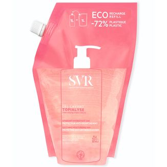 SVR Topialyse Gel Lavant, łagodny żel do mycia twarzy i ciała, refill, 1 l - zdjęcie produktu