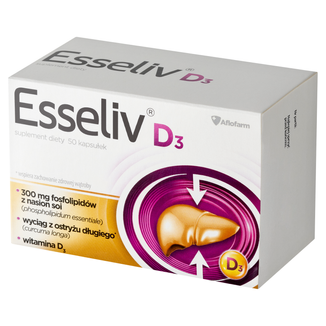 Esseliv D3, 50 kapsułek - zdjęcie produktu