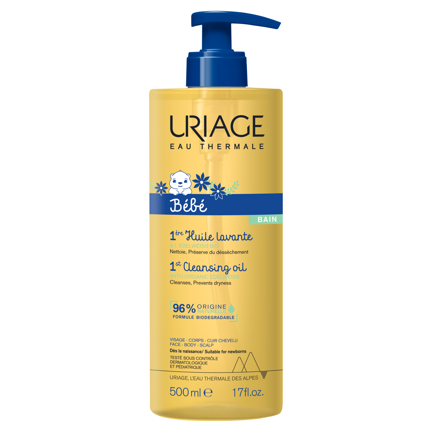 Uriage Uriage Bebe 1st, schützend Öl reinigend für das Bad für Kinder, 500 ml — Inhaltsstoffe und Bewertung